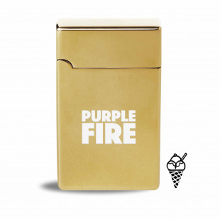 ISQUEIRO PURPLEFIRE® - AROMA BAUNILHA - DOURADO 